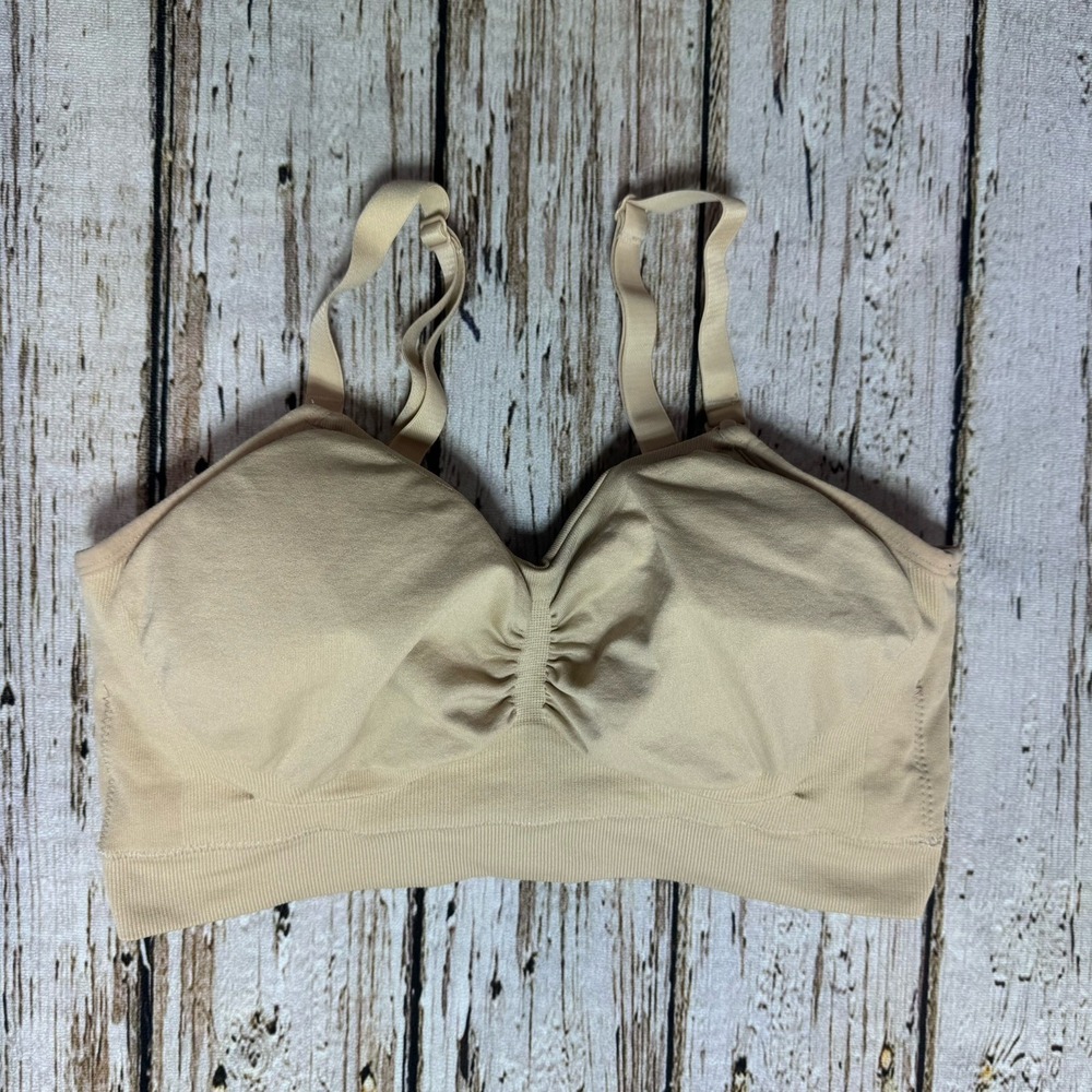Kindred By Kindred Bravely Hands Free Pumping Nursing Bra Beige Nude Large